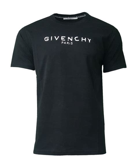 givenchy distressed black t shirt|Givenchy paris t shirt black.